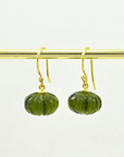 Schmuckoo, Kaeli Earring Gold Plated - Green Tourmaline