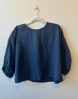 Velvet, Cass Woven Linen Puffy Sleeve Top