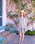 Bell, Angel Dress - Mint and Pink Floral