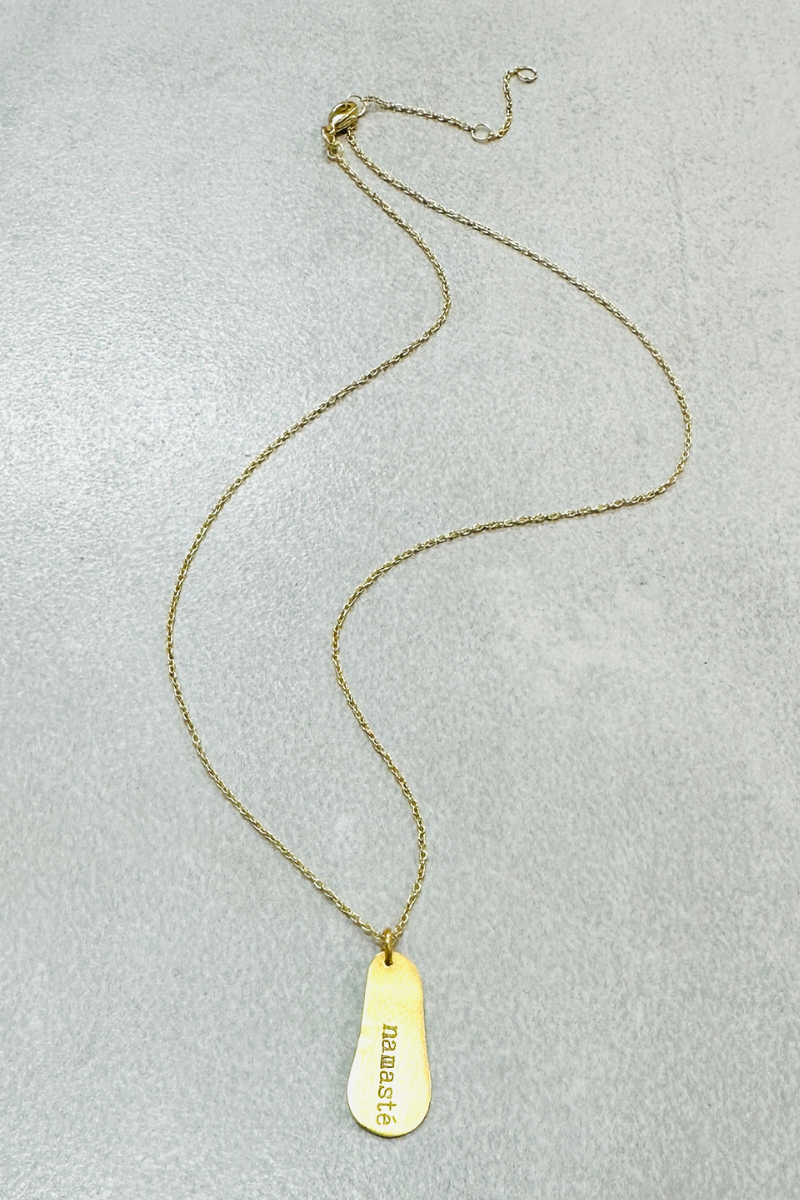 Gold Namaste Necklace