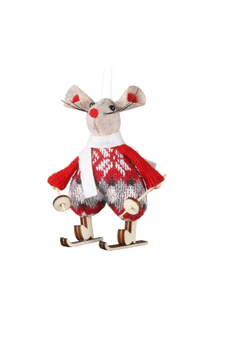 Christmas Ornament, Miles Mantel Mice- Multi