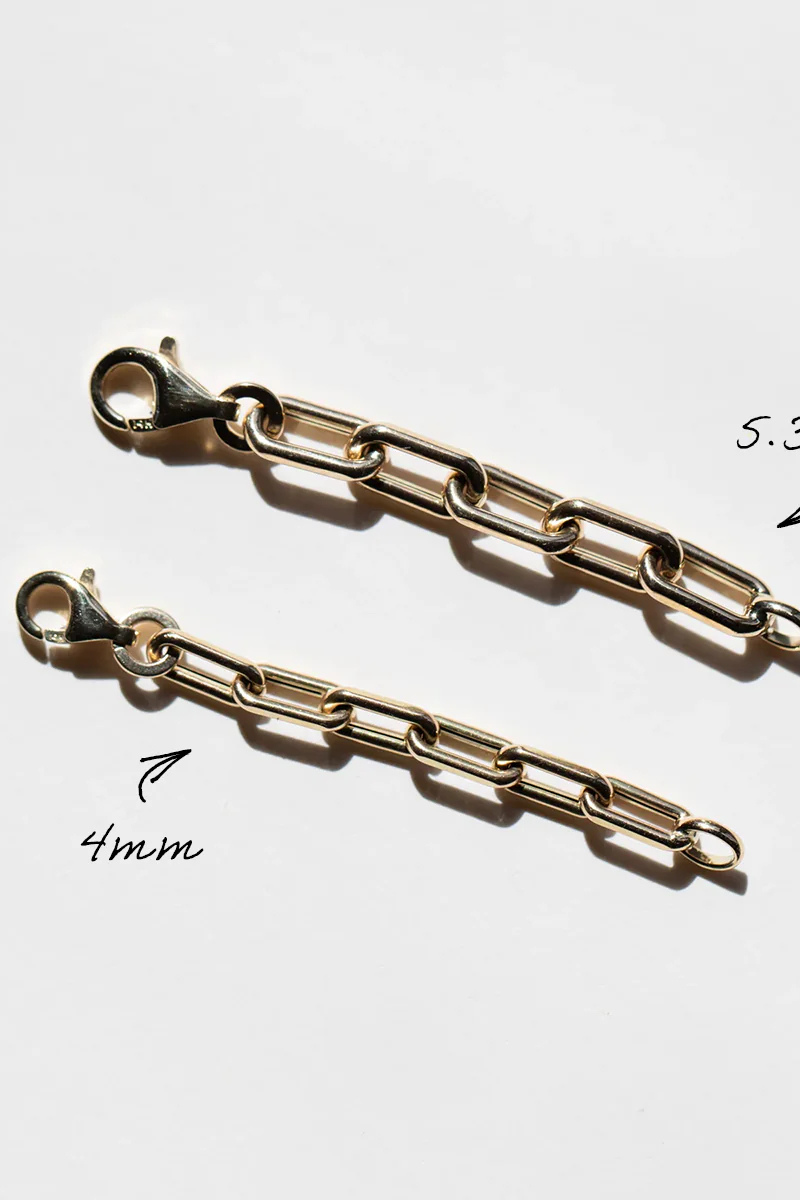 Adina Reyter, Italian Chain Link Extender-  4mm Yellow 14k