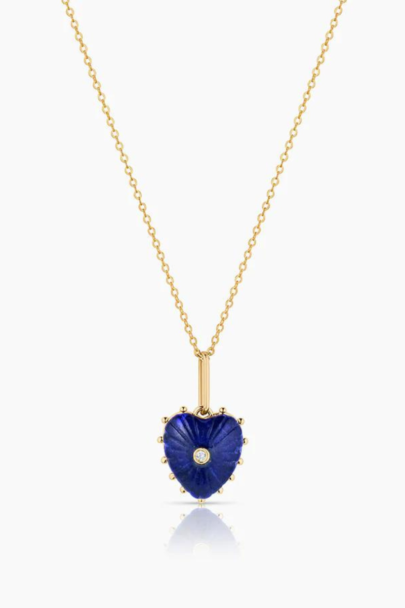 Thatch, Isabel Lapis Heart Necklace