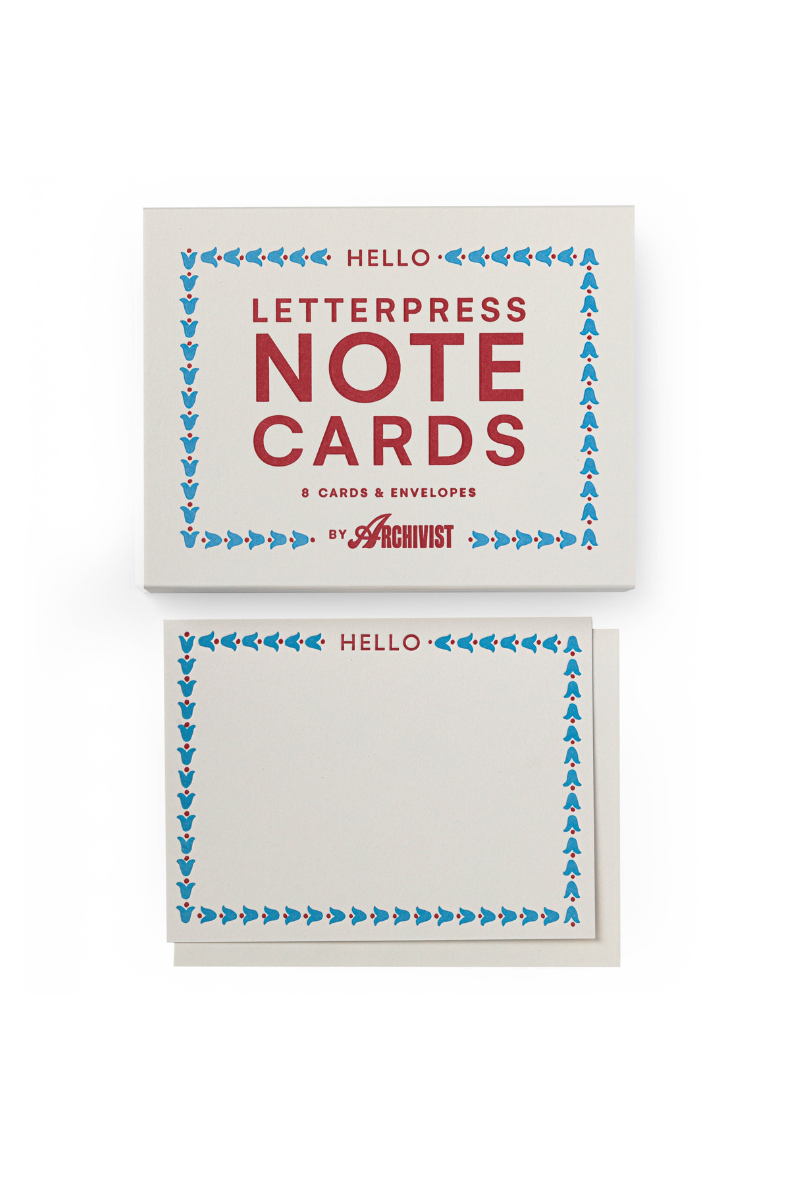 Archivist Gallery, Hello Tulip Notecard Set