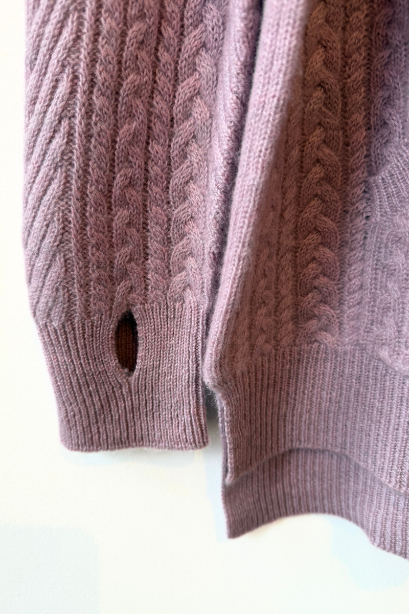 Cable Knit Hygge Sweater with Scarf (Limited FUN Colours)