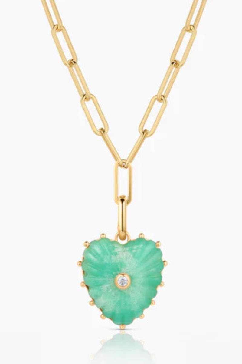 Thatch, Malene Chrysoprase Clip Necklace