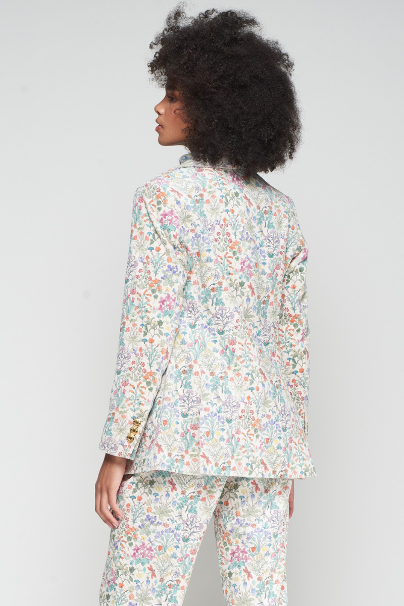 Vilagallo, Floral Cord Blazer