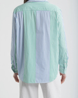 Frank & Eileen, Eileen Relaxed Button Up Shirt- Bright Multi Stripe