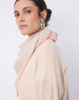 Not Shy, Elga Scarf- Beige Chine