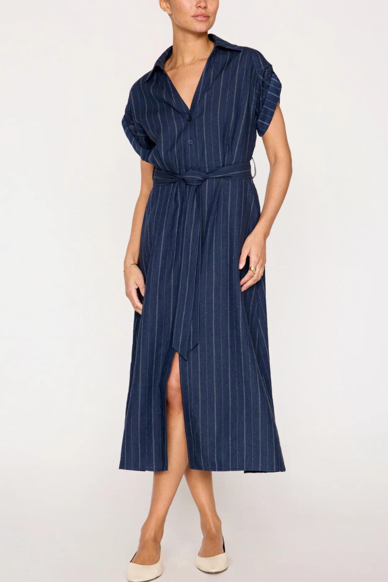 Brochu Walker, Fia Belted Stripe Dress