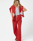 Kerri Rosenthal, Weekend Barb Sweatpant- Poppy Red