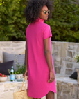 Frank & Eileen, Lauren Polo Dress-Magenta