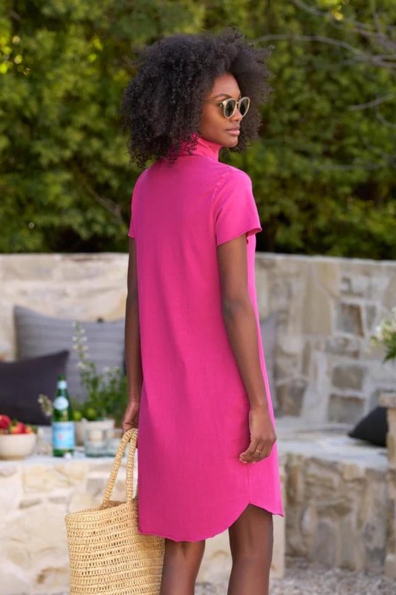 Frank & Eileen, Lauren Polo Dress-Magenta