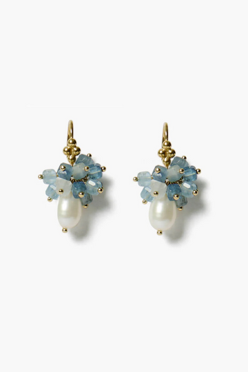 Chan Luu, Firework Earrings - Aquamarine