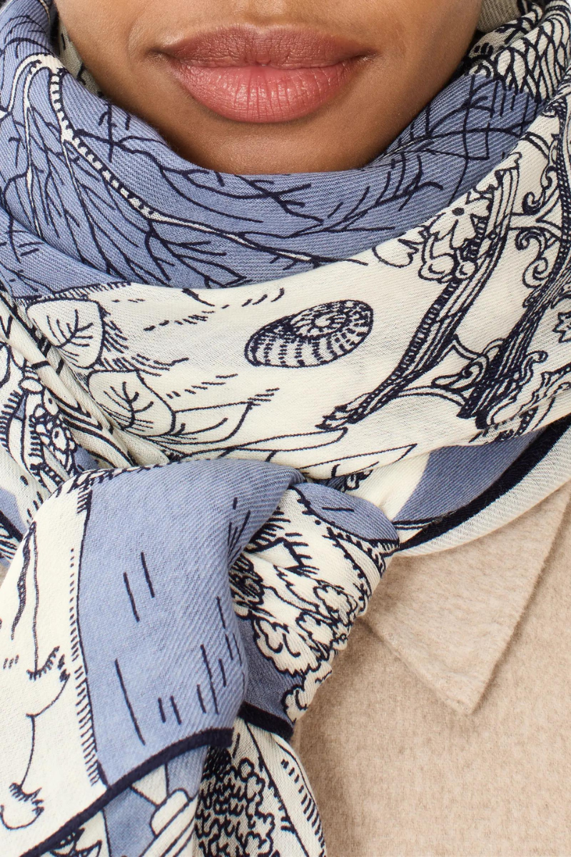 Inoui Editions, Four Seasons Scarf-Blue