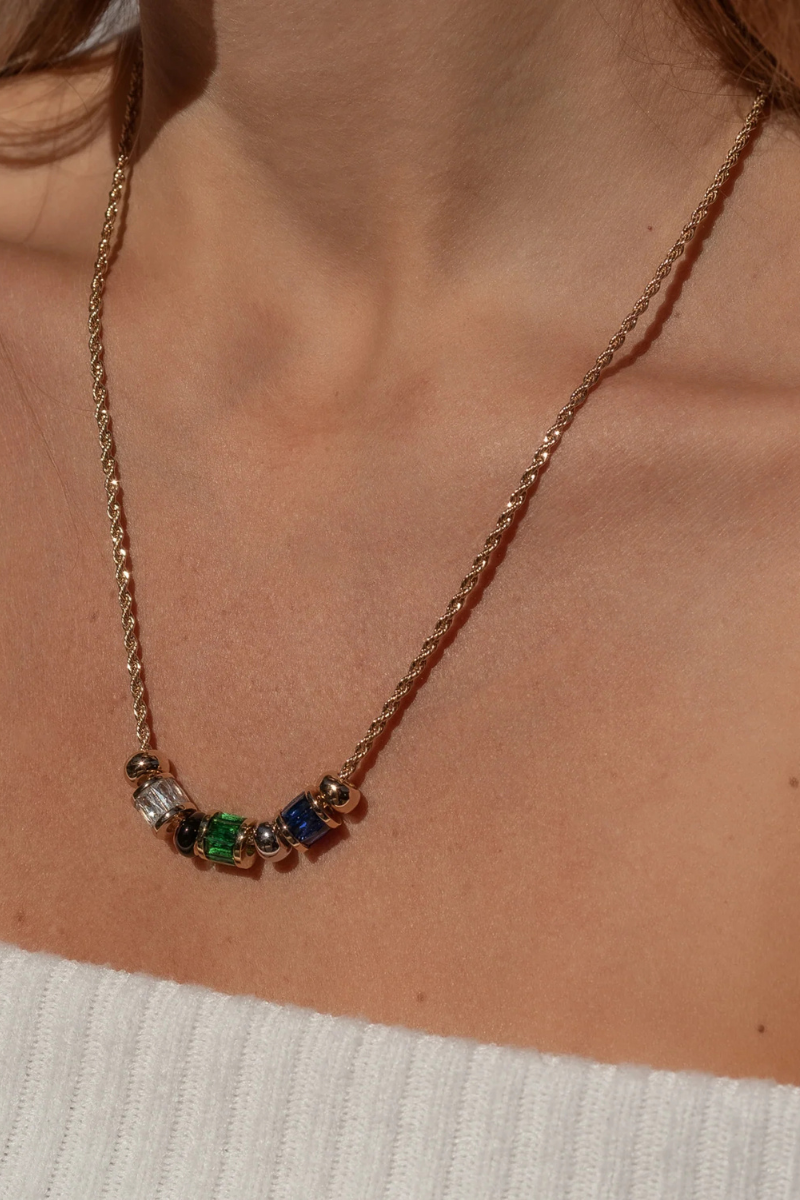 Thatch, Dali Green Necklace