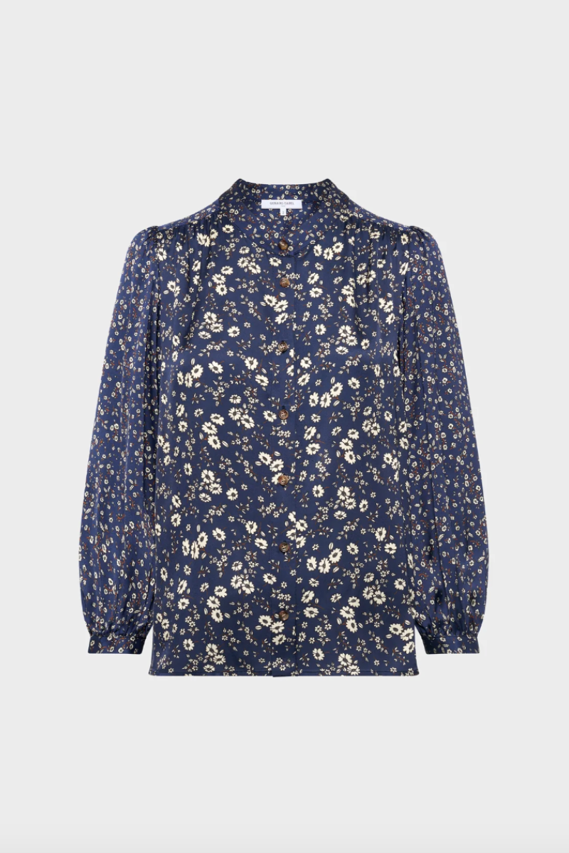 Gerard Darel, Angel Floral Satin Shirt