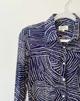 Hartford, Coraz Woven Shirt-Navy & White