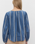 Velvet, Raylee Heather Jacquard Stripe Top