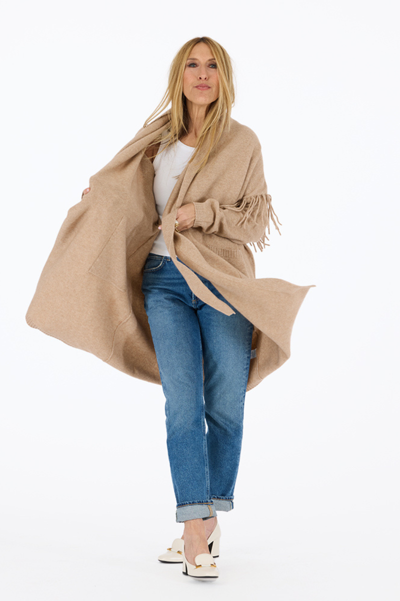 Kerri Rosenthal, Cali Fringe Duster- Camel