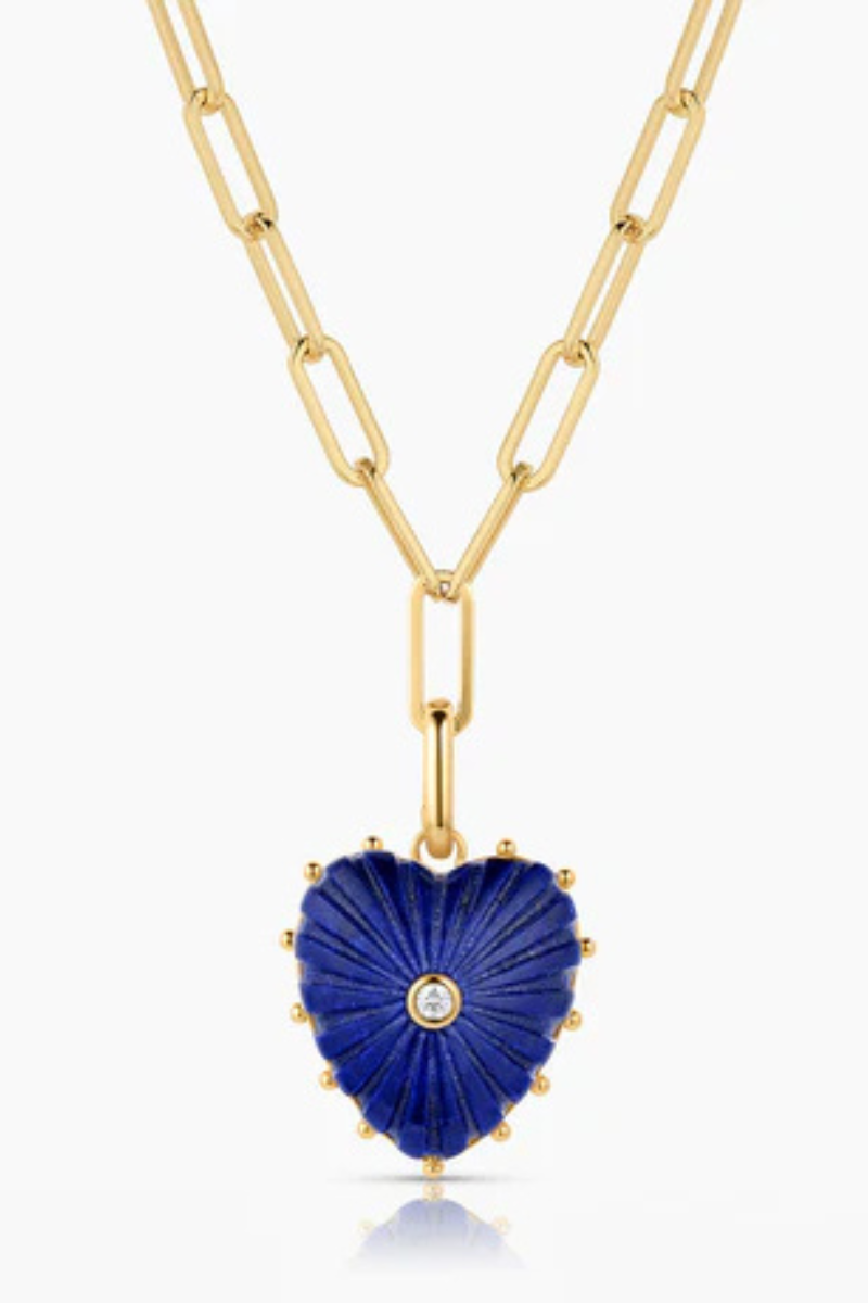 Thatch, Malene Lapis Clip Necklace