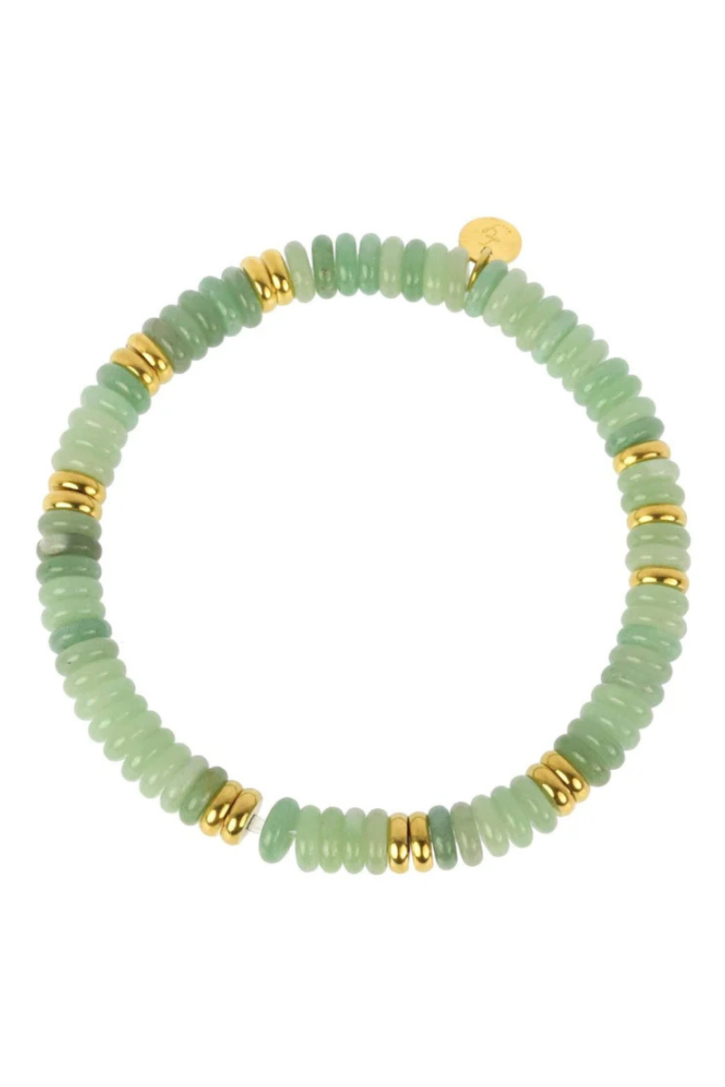 LC, Ashe Steel Bracelet - Aventurine