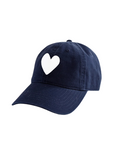 Kerri Rosenthal , Baseball Hat Heart Patch- Indigo