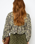 Gerard Darel - Adena Floral Blouse with Round Neck