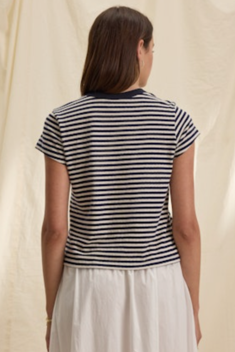 Velvet, Tash Yarn Dye Jersey Stripe Top