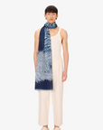 Inoui Editions, Etole 100 Cotton Freddy Scarf-Navy Blue