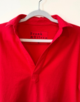 Frank & Eileen, Patrick Popover Henley - Double Decker Red