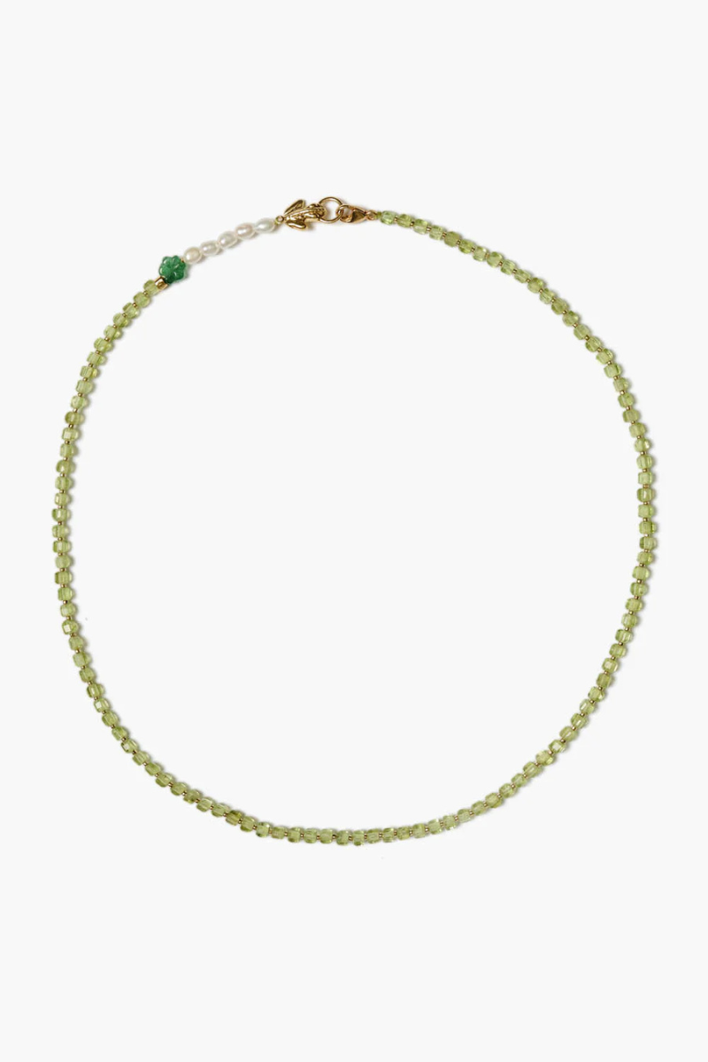 Chan Luu, Lottie Necklace -Peridot Mix