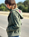 Camp Happy Green Hoodie