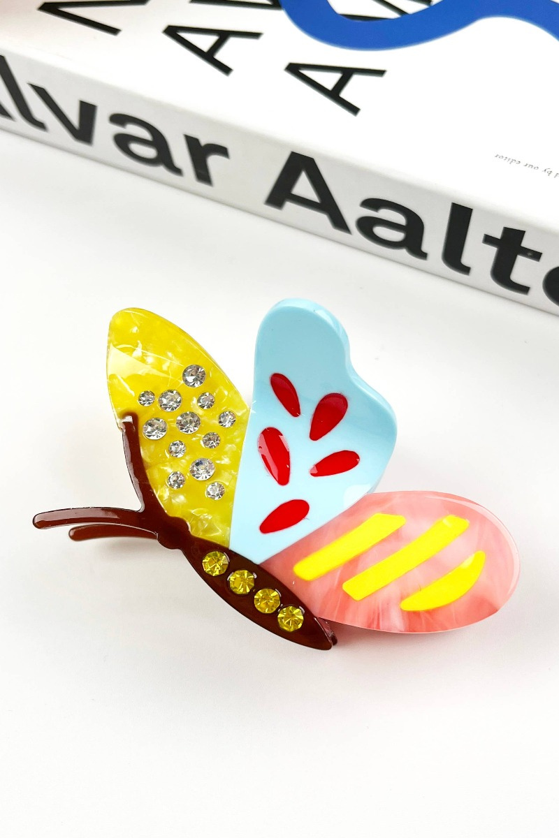 Hair Claw Clip, Cartoon Butterfly