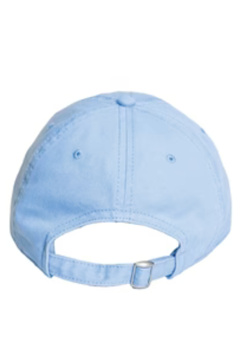 Kerri Rosenthal, Embroidered Heart Hat-Light Blue/White