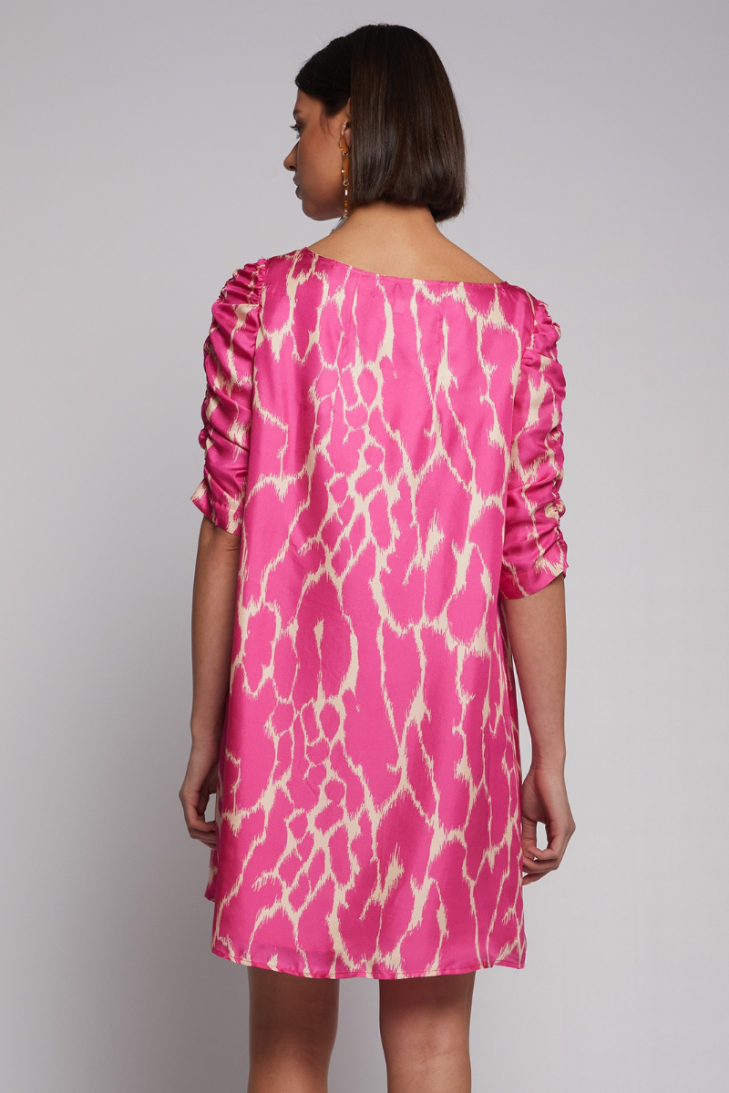 Vilagallo, Manon Dress- Pink Art