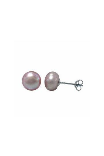 Freshwater Pearl Stud Earrings- Pink