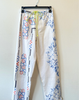 Relax R, Arco Embroidered Track Pants- Multi