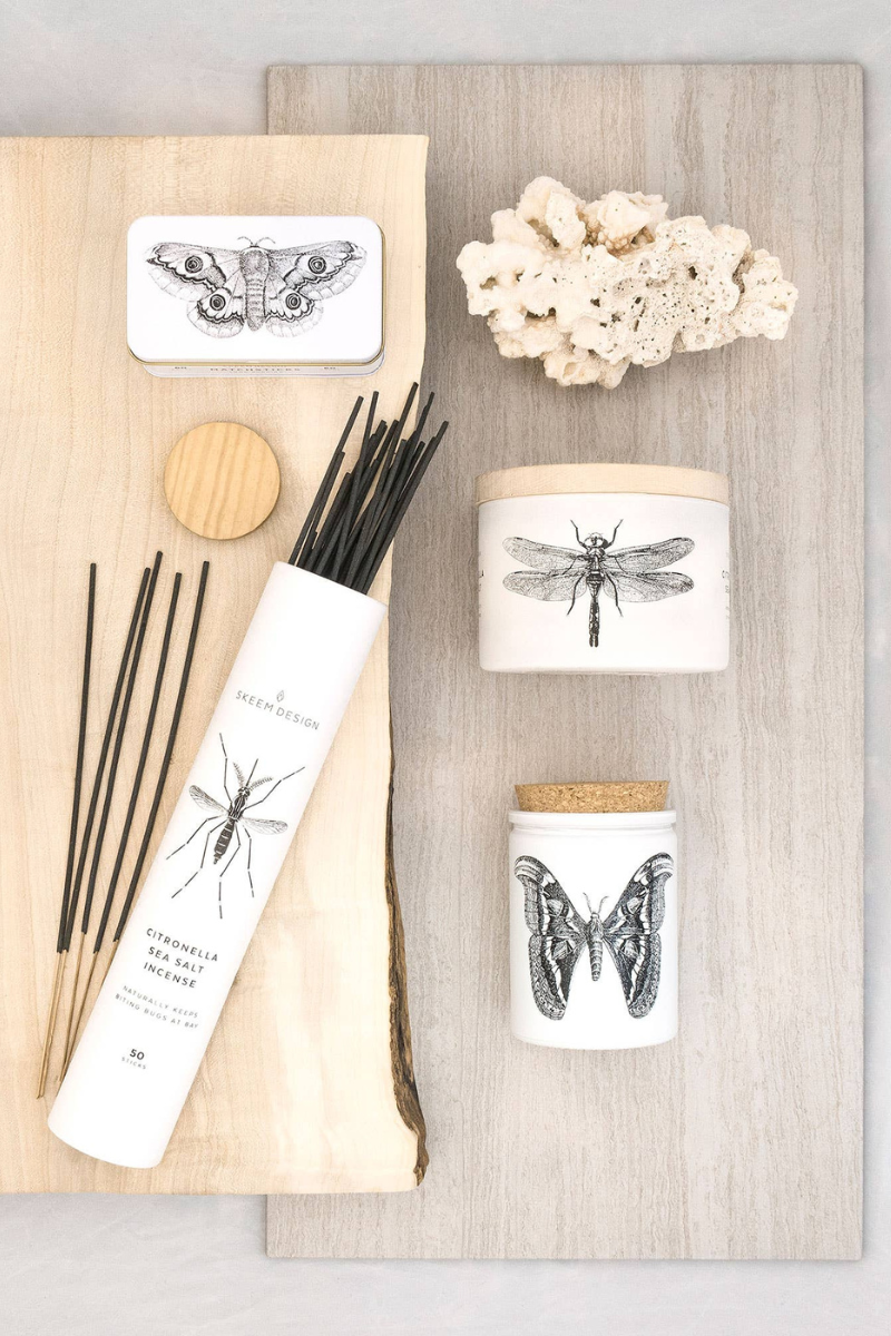 Skeem, Citronella 3-Wick Candle - Sea Salt