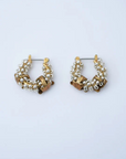 Monshiro, Balsa Pearl Hoop Earrings