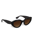 Krewe, Irene Sunglasses- Black+Black & Crystal