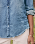 Frank & Eileen, Barry Tailored Button Up Shirt- Vintage Stonewashed Indigo