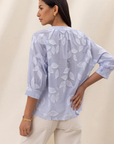 Charli, Kayla Shirt- Blue Stripes