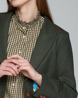 Vilagallo, Hillary Embroidered Jacket-Loden