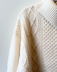Not Shy, Felicity Sweater- Ecru