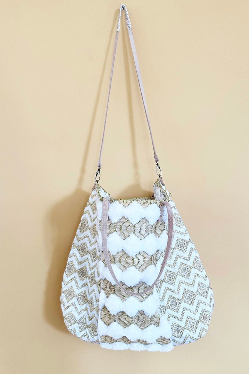 En Shallah, Cuba Cloth Bag M- White