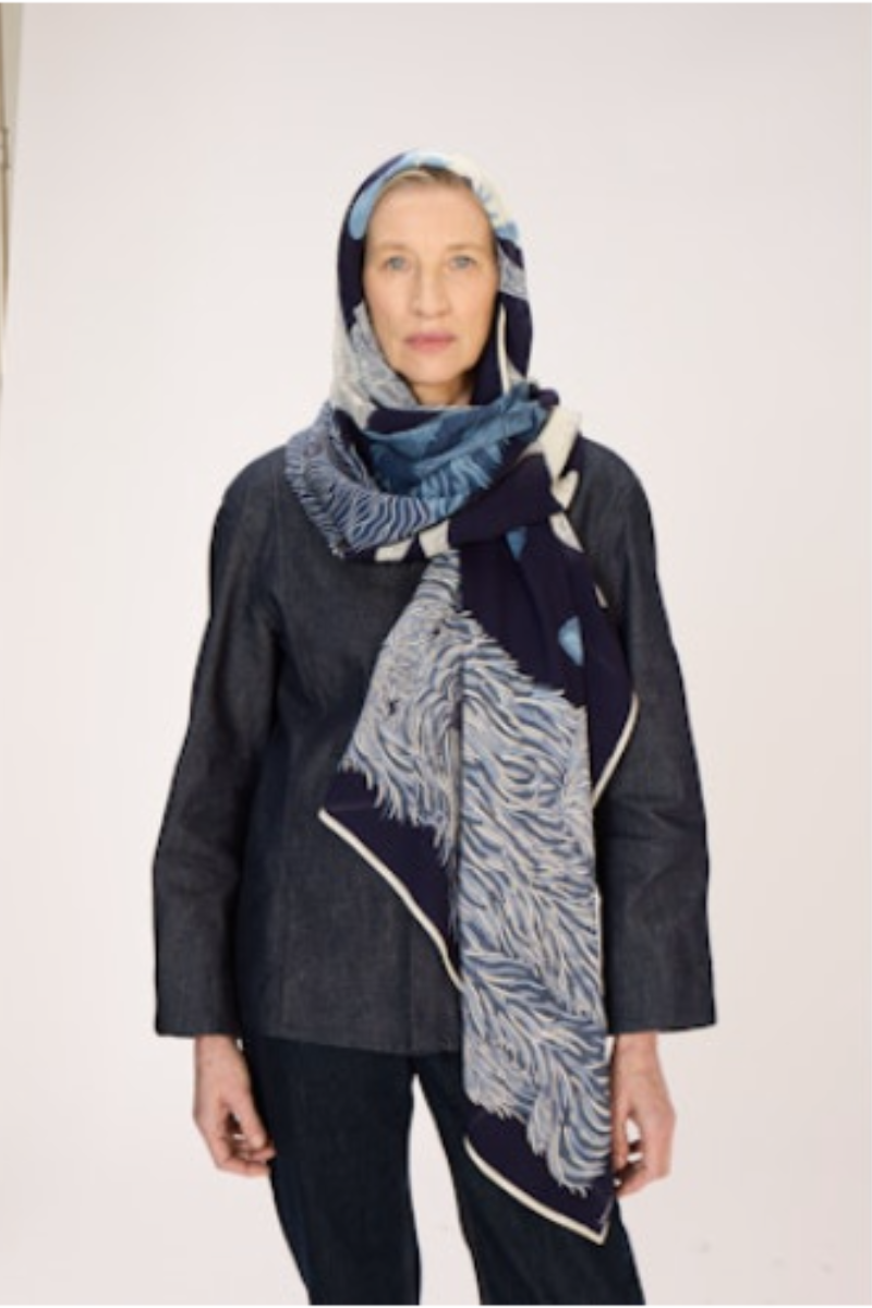 Inoui Editions, 100 Toutou Scarf - Navy