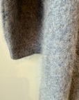 Brushed Cashmere Swing Coat-Feather Grey