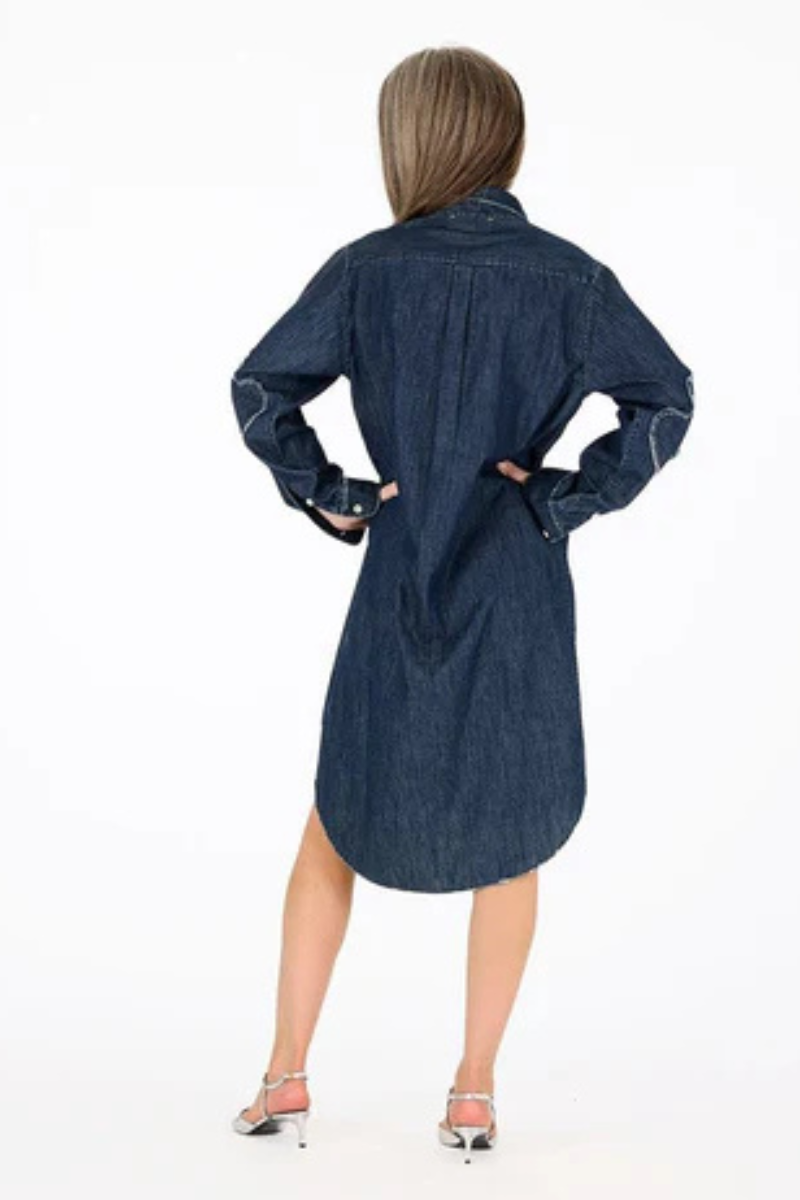 Kerri Rosenthal, Mia Shirtdress- True Denim