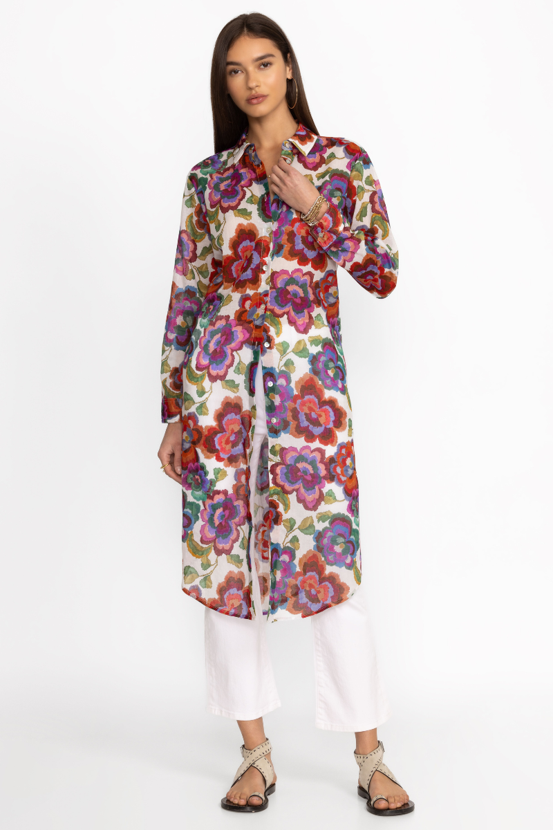 Johnny Was, Calanthe Relaxed Oversized Shirt Dress